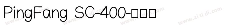 PingFang SC-400字体转换